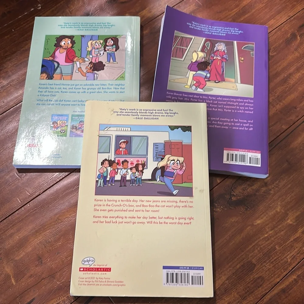 Baby-Sitters Little Sister Graphic Novel Book Lot 1 3 4 Graphix